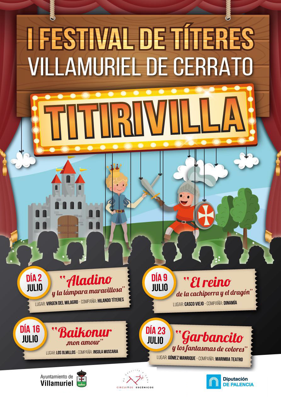 Cartel Festical de Títeres de Villamuriel de Cerrato Titirivilla