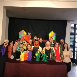 Participantes del taller de títeres Foto de grupo