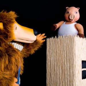 Lobo y Cerdito del Espectáculo de Marionetas Juan Feroz