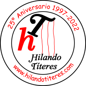 Logo Hilando Títeres en rojo